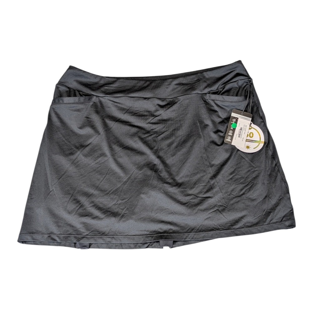 Tail White Label Women XL Onyx Black UPF 50 Golf Tennis Skort GG4824-9002 NWT